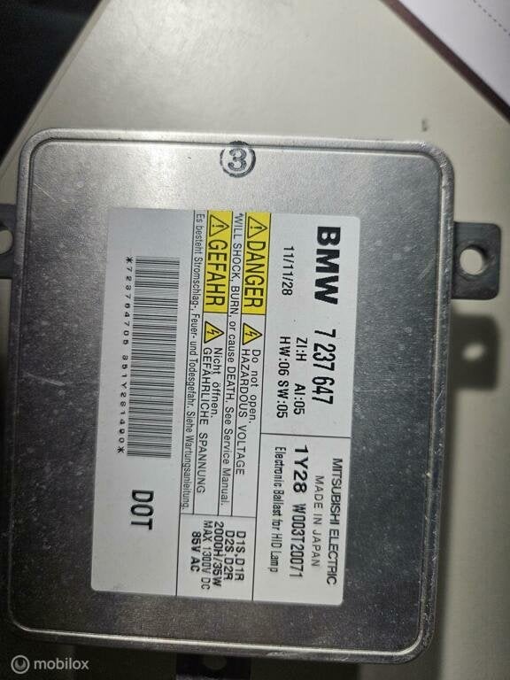 Adaptive licht control module originl BMW X1 ('-'22) 7237647, Auto-onderdelen, Gebruikt, Ophalen of Verzenden, BMW, BMW