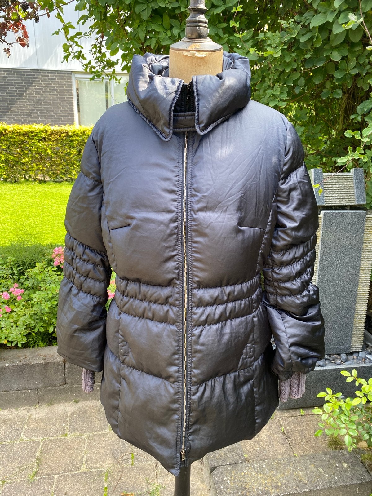Marc Cain dons jas, Kleding | Dames, Ophalen of Verzenden, Zo goed als nieuw, Maat 42/44 (L), Blauw