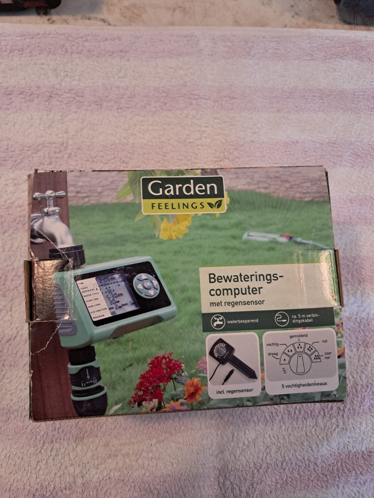 Bewateringscomputer met regensensor - Garden Feelings, Ophalen of Verzenden, Zo goed als nieuw
