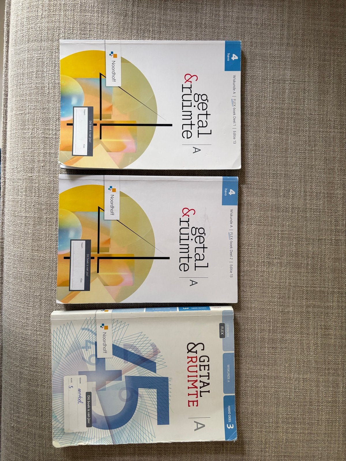 Wiskunde boeken Getal & Ruimte deel 1, 2 en 3, Ophalen of Verzenden, Gelezen, HAVO, Wiskunde A