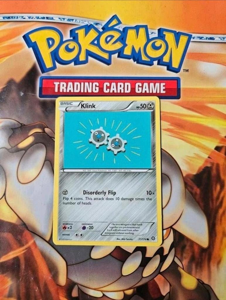Klink 71/114 XY Steam Siege pokemon kaart, Ophalen of Verzenden, Zo goed als nieuw, Losse kaart
