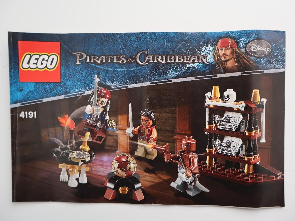 Lego Pirates of the Caribbean 4191 The Captain's Cabin, Lego, Compleet, Ophalen of Verzenden, Zo goed als nieuw