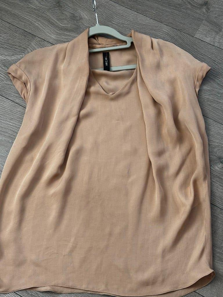 marccain blouse top maat 40, Maat 38/40 (M), Verzenden, Beige, Zo goed als nieuw