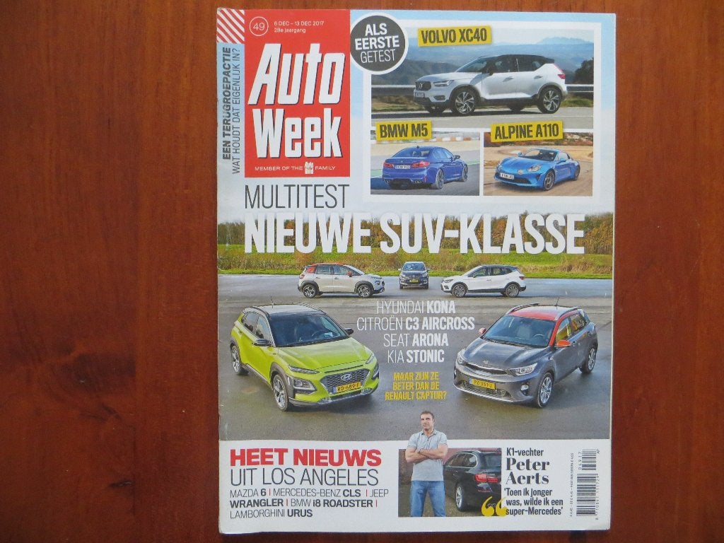 Autoweek 49 2017 BMW M5, Alpine A100, Volvo XC40, Kona, Ophalen of Verzenden, Nieuw, BMW