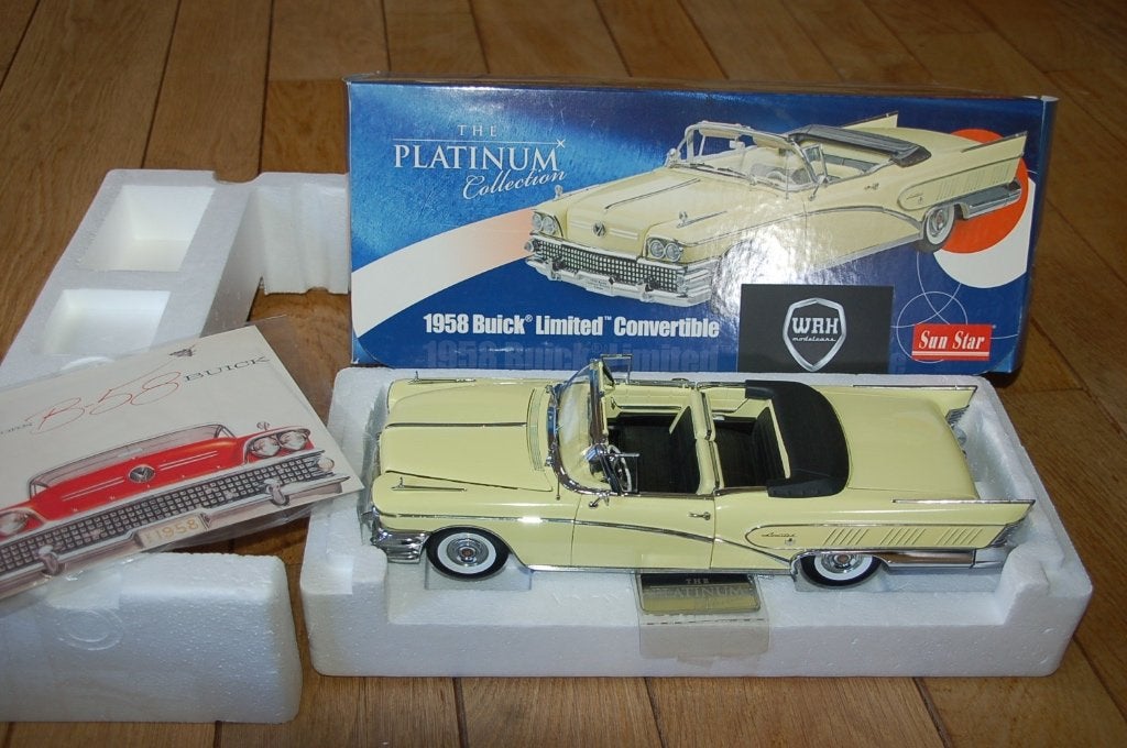 1:18 BUICK LIMITED CONVERTIBLE l.yellow Sun star WRH, Verzenden, Zo goed als nieuw, Auto, Sun Star