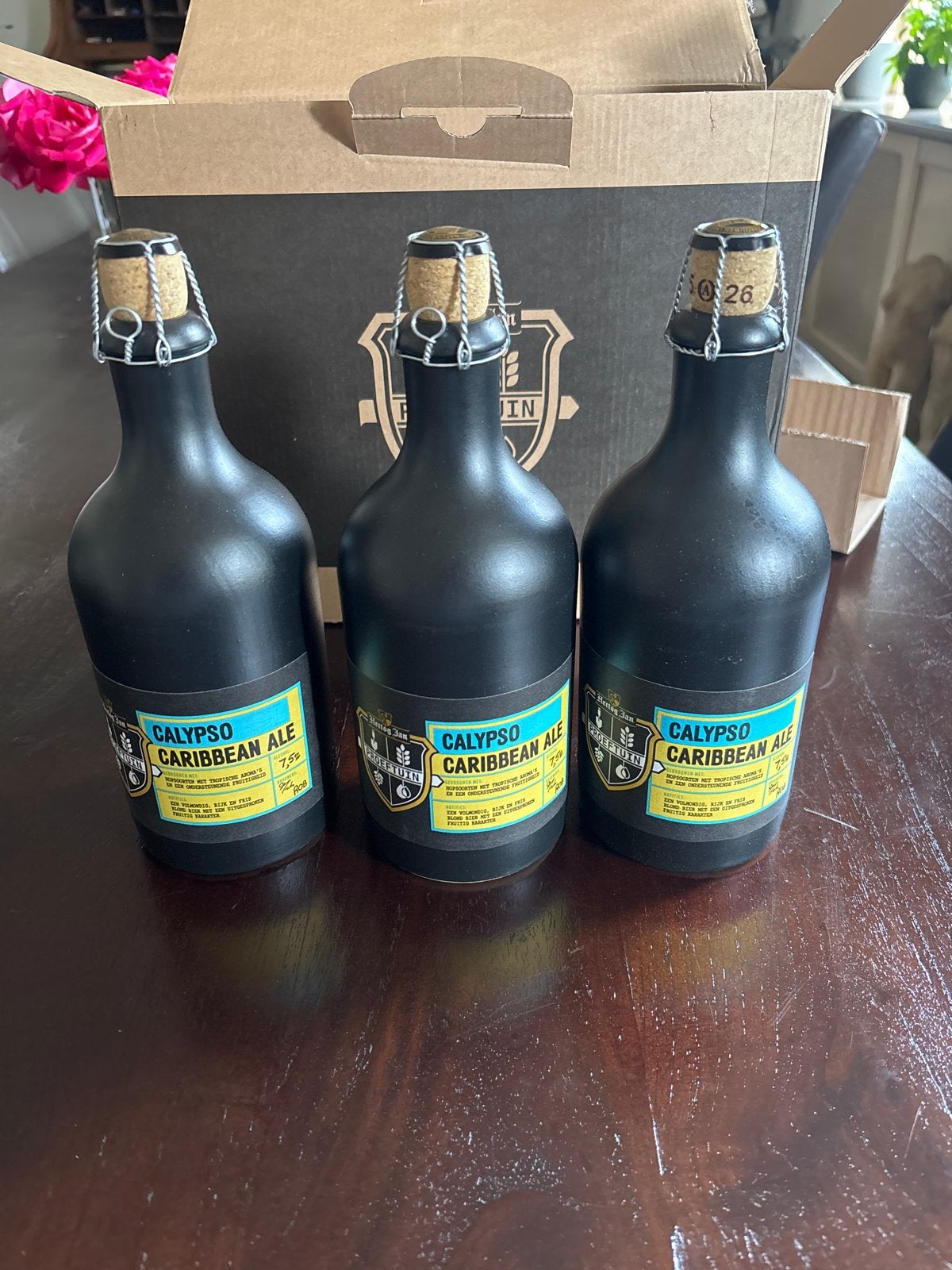 3 volle flessen Hertog Jan Calypso Caribbean Ale (Collectors, Ophalen of Verzenden, Nieuw