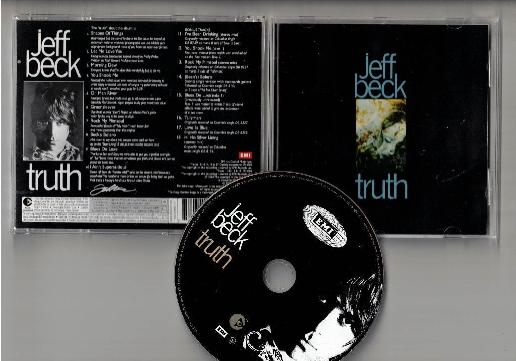 JEFF BECK CD Truth - remastered met 8 bonus tracks, Ophalen of Verzenden, Zo goed als nieuw, Poprock