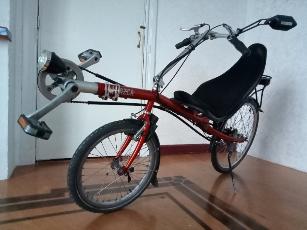 Nazca Cruiser Ligfiets, Fietsen en Brommers, Gebruikt, Velgrem, Bovenstuur, Ophalen