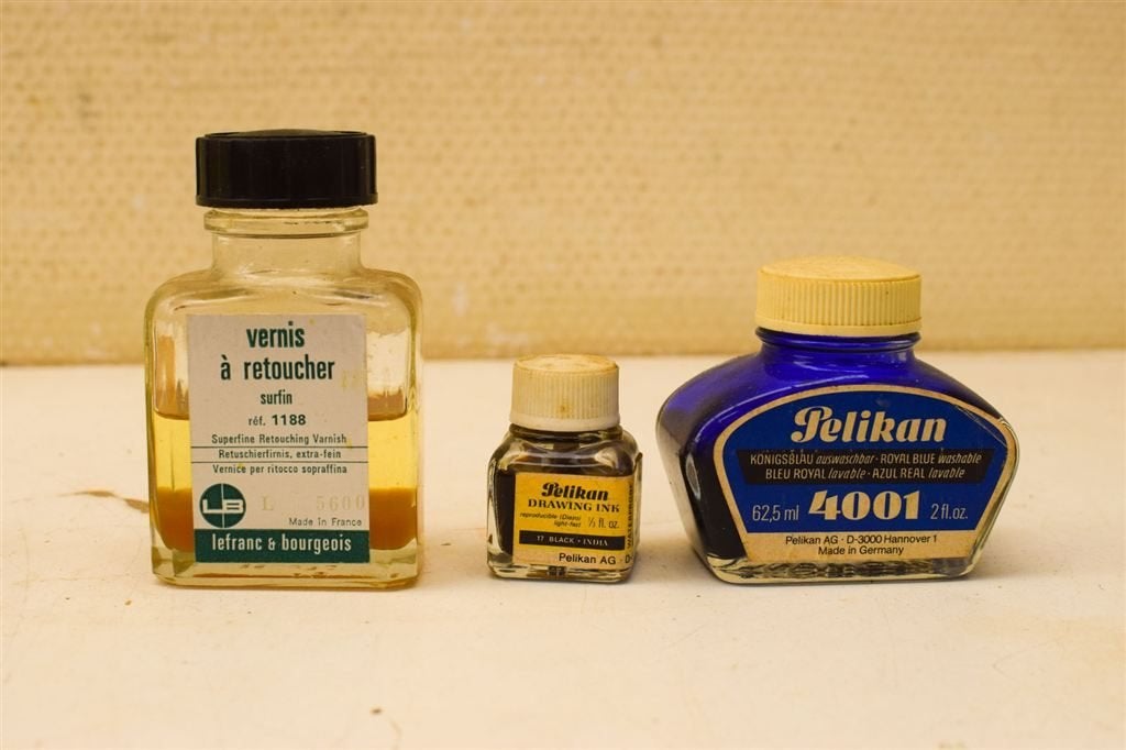 5 stuks inkt potjes 30318, Ophalen of Verzenden, Gebruikt