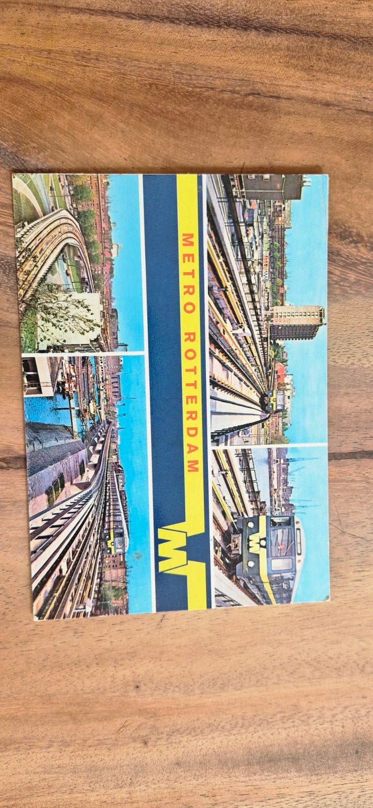 Vintage Ansichtkaart Metro Rotterdam - Jaren '60, Ophalen of Verzenden, 1920 tot 1940, Gelopen, Zuid-Holland