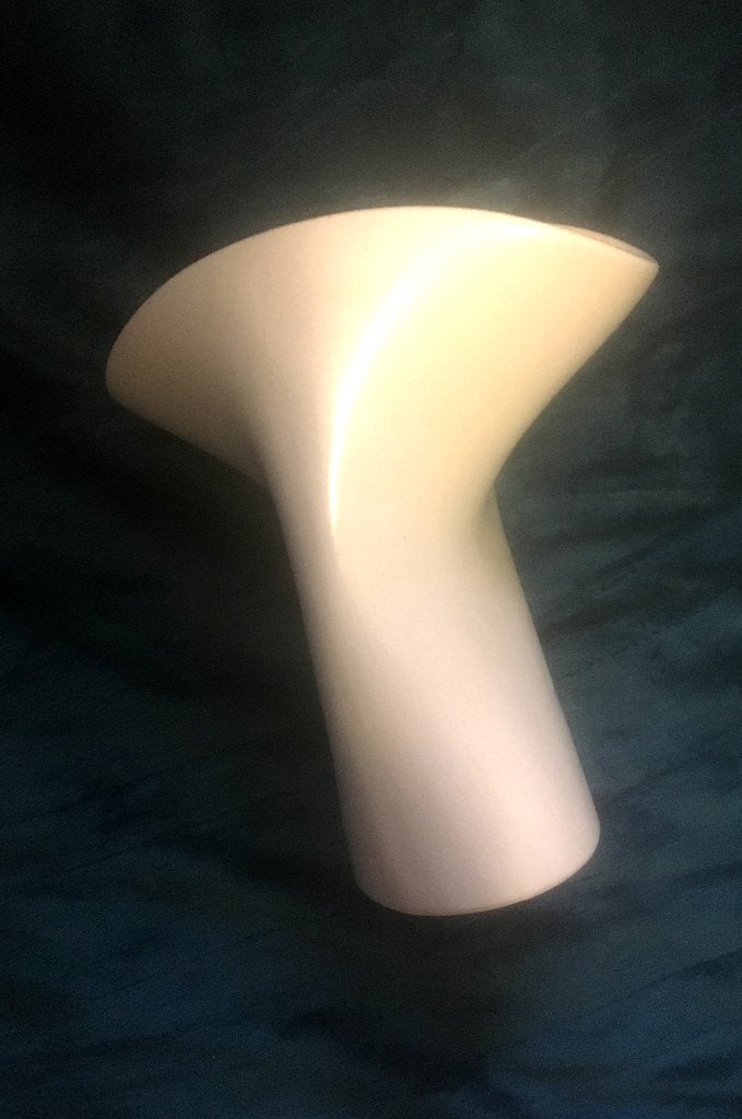 vaas, ontwerp JEROEN BECHTOLD -geknepen creme gegl, Ophalen of Verzenden