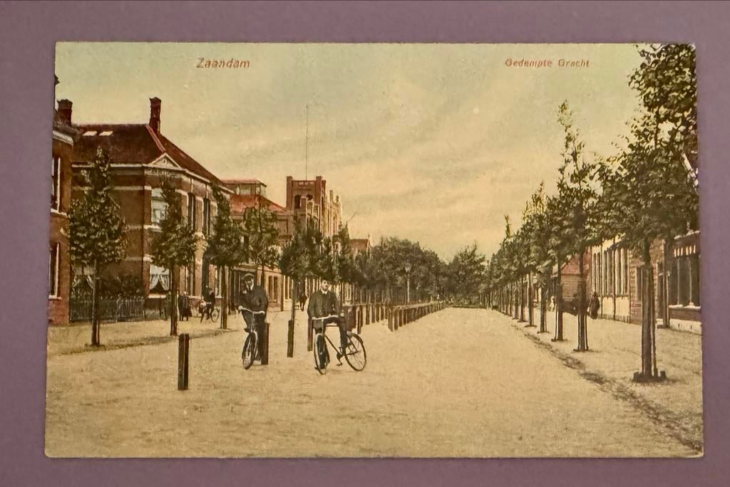 Oude Ansichtkaart Zaandam - Gedempte Gracht, Ophalen of Verzenden, Voor 1920, Gelopen, Noord-Holland