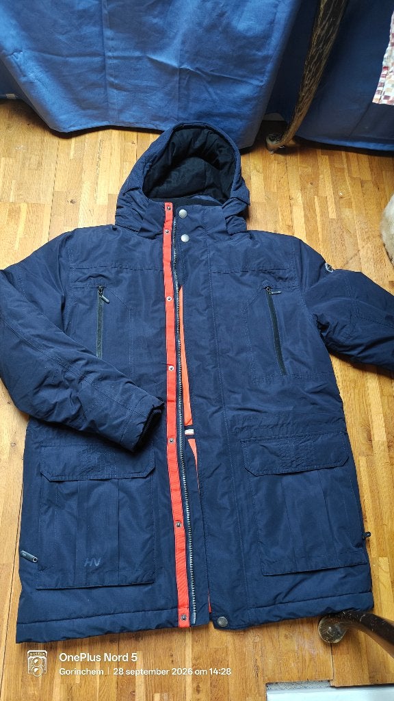 Human Nature heren winterjas XL – waterdicht – warme parka, Blauw, Maat 56/58 (XL), Ophalen of Verzenden, Zo goed als nieuw