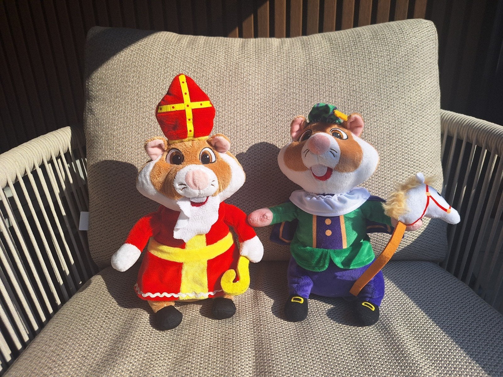 Knuffel Hamster Sinterklaas en Piet, Overige merken, Overige karakters, Hamster, Ophalen of Verzenden
