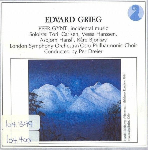 Edvard Grieg Peer Gynt, Icidental Music dubbel CD, Gebruikt, Ophalen of Verzenden, Romantiek, Orkest of Ballet