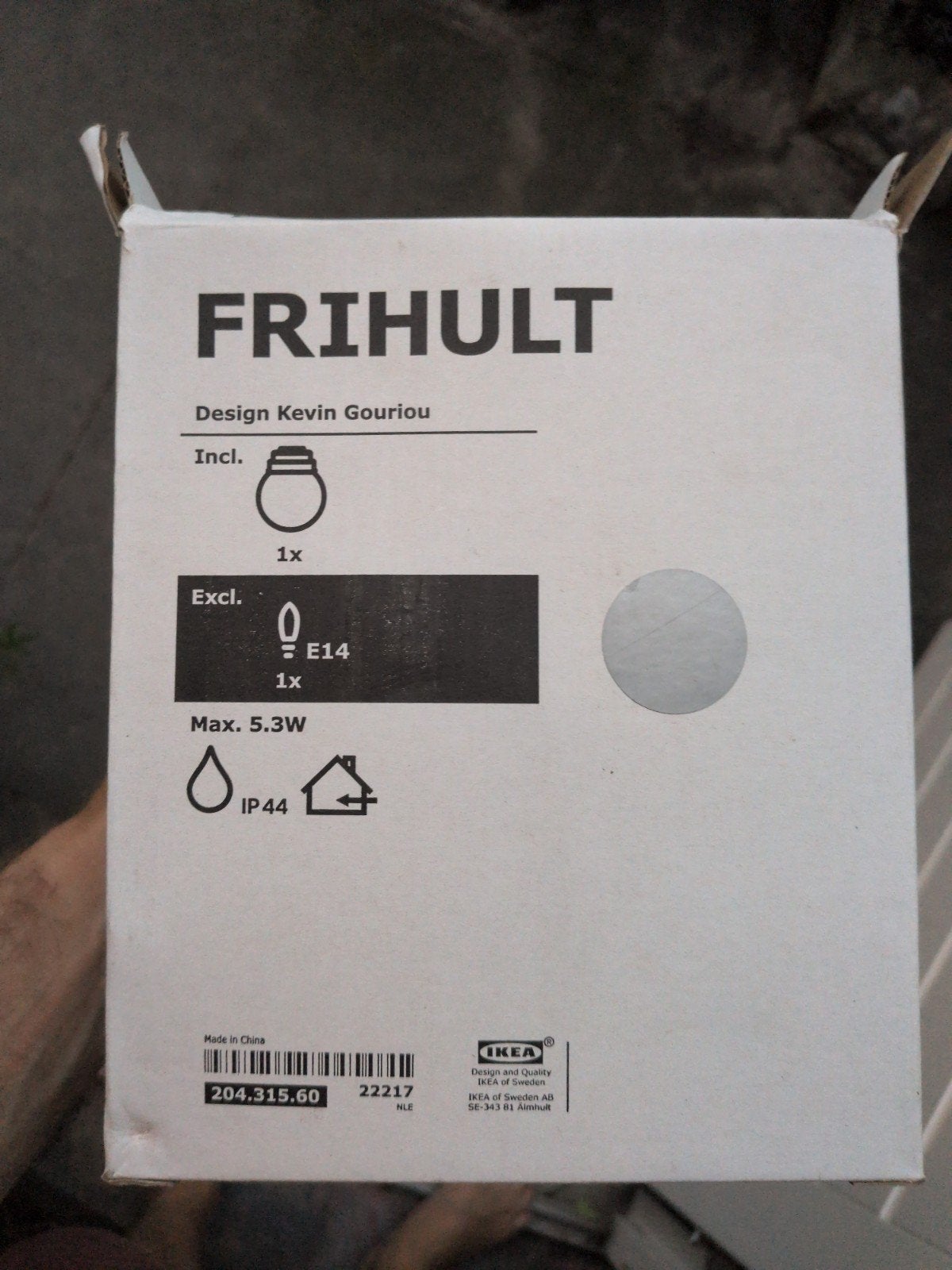 IKEA FRIHULT Badkamerlamp - Nieuw in doos, Ophalen, Waterbestendig, E14 (klein), Nieuw