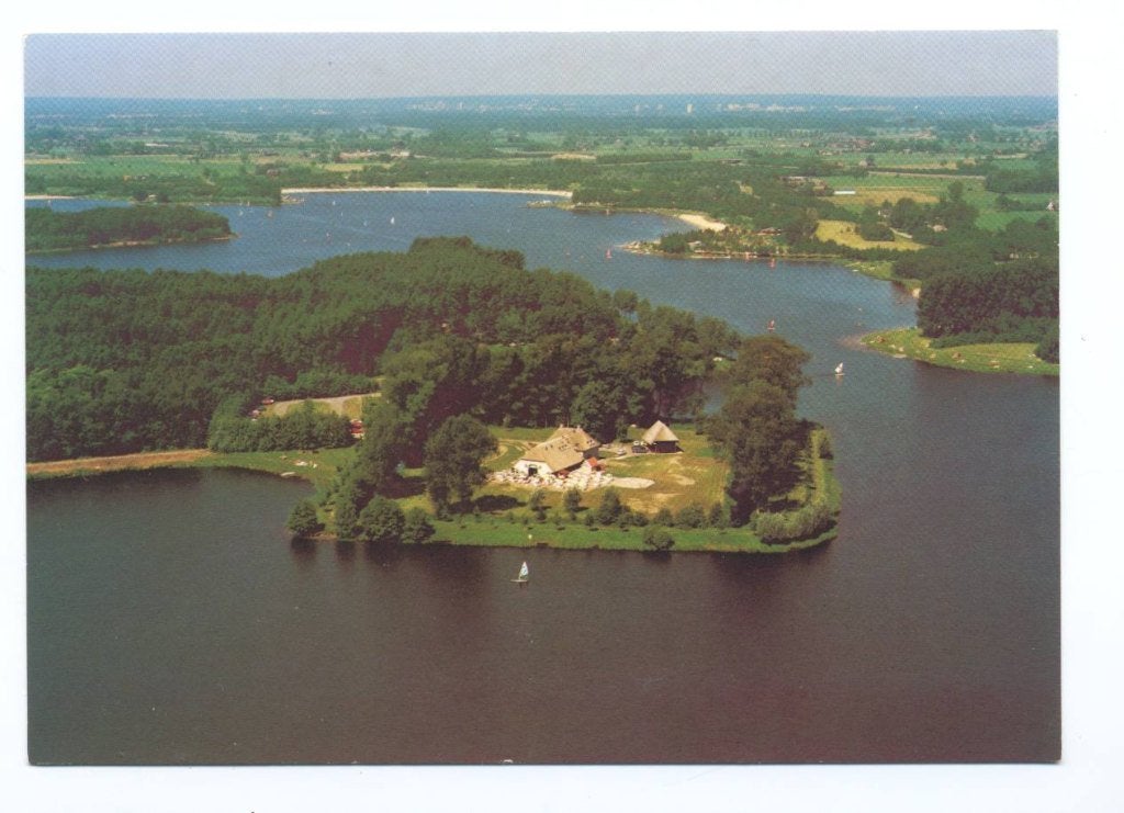 Voorst Restaurant De Middelburg Luchtfoto Zeilboot Ongelopen, Verzenden, 1980 tot heden, Ongelopen, Gelderland