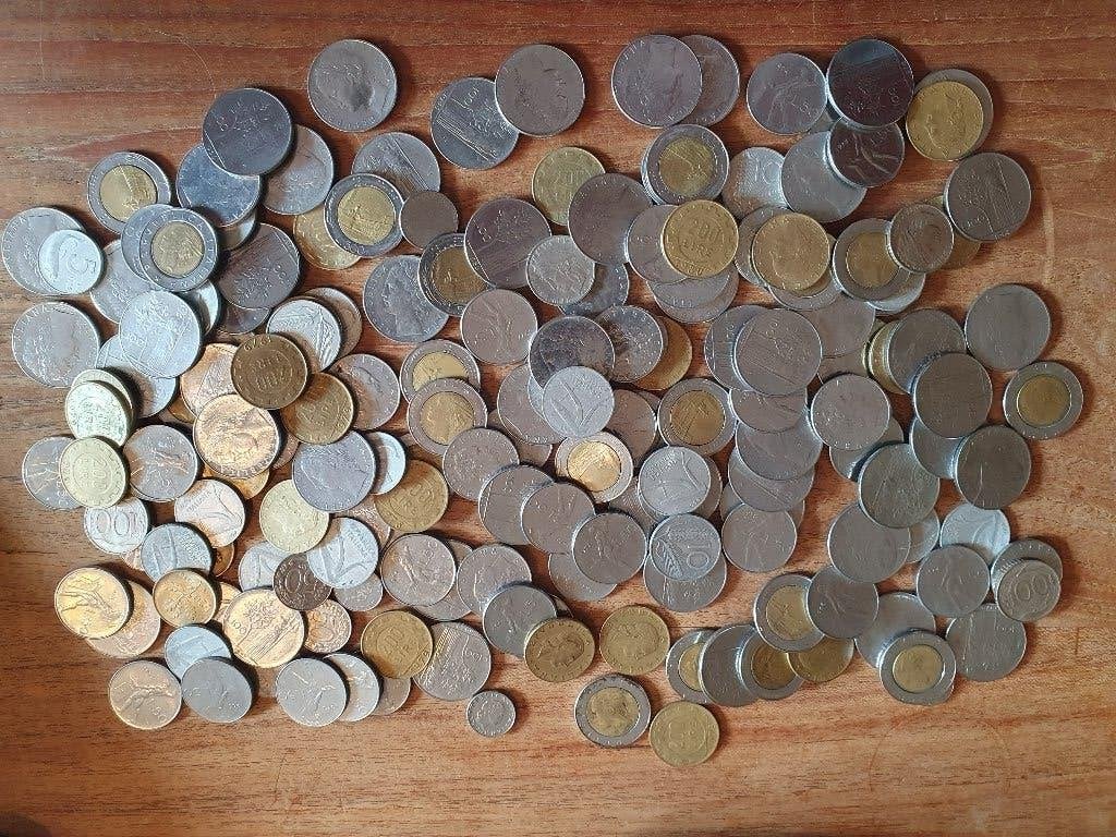 Ruim 1kg munten uit Italië voor de Euro! Italiaanse Lire, Ophalen of Verzenden, Italië