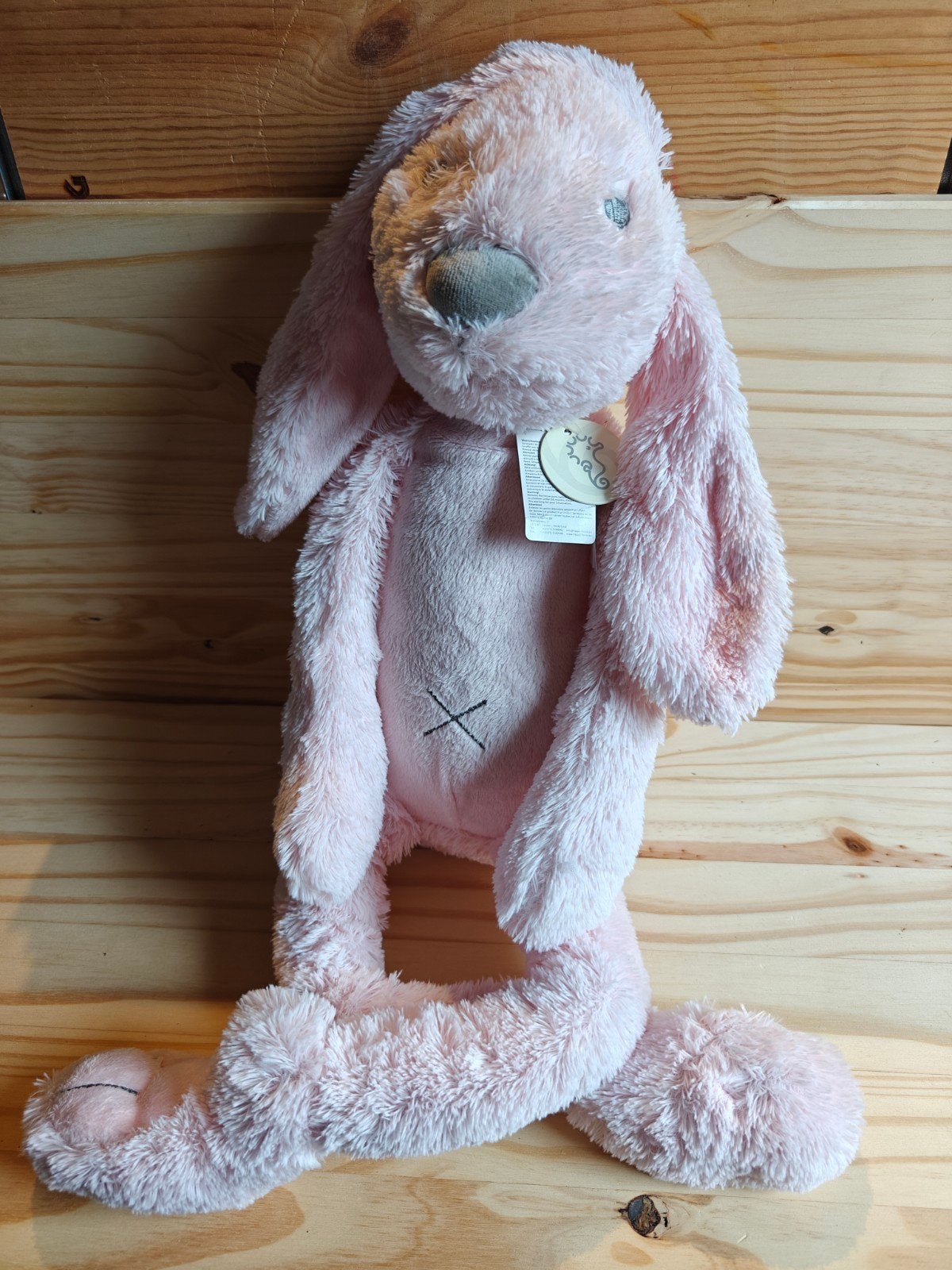 Grote Happy Horse Lichtroze Pluche Konijn 60 cm, Happy Horse, Ophalen of Verzenden, Met label, Middelgroot (20 tot 80 cm)