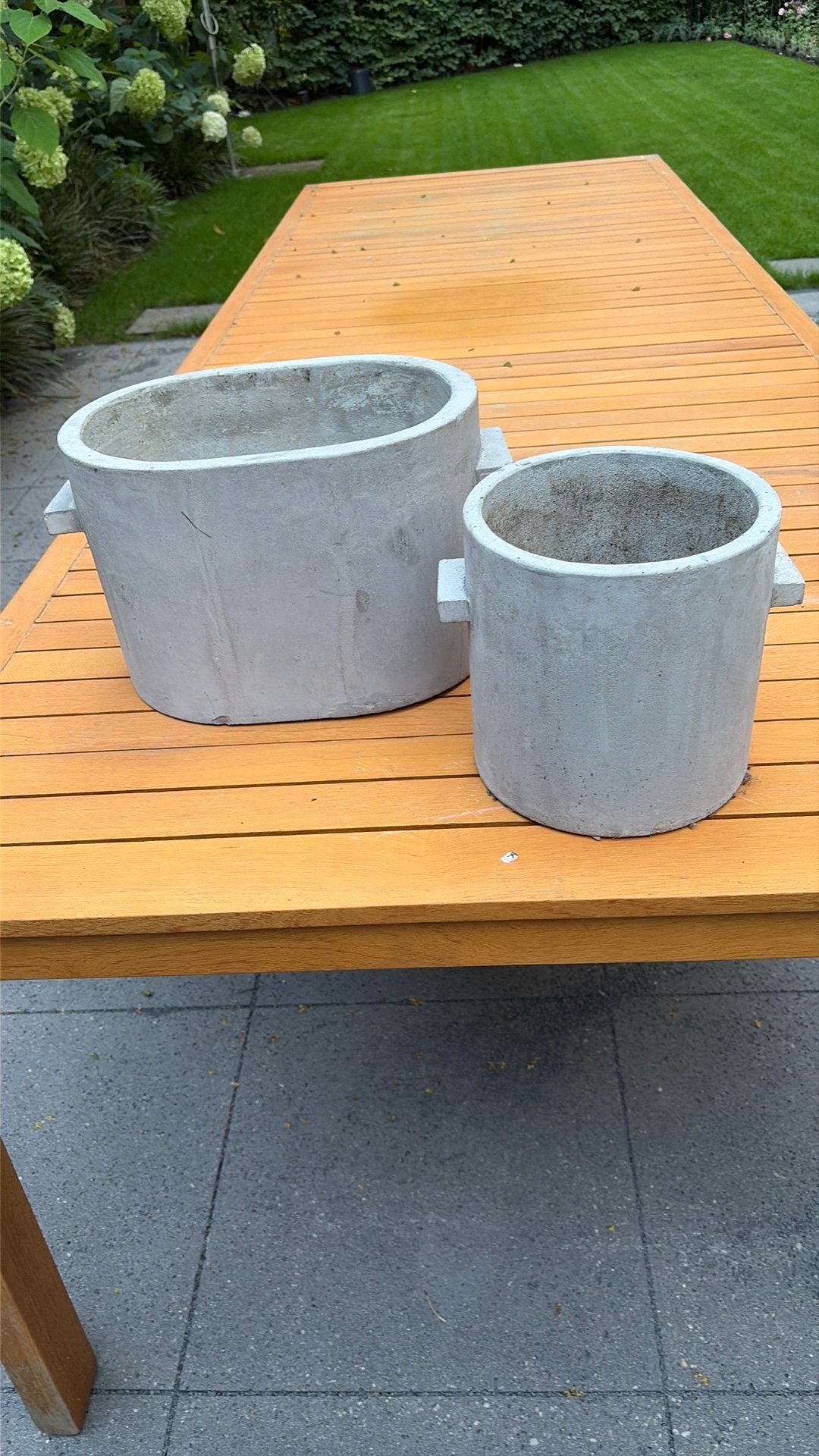 Serax betonnen potten, Ophalen, Gebruikt