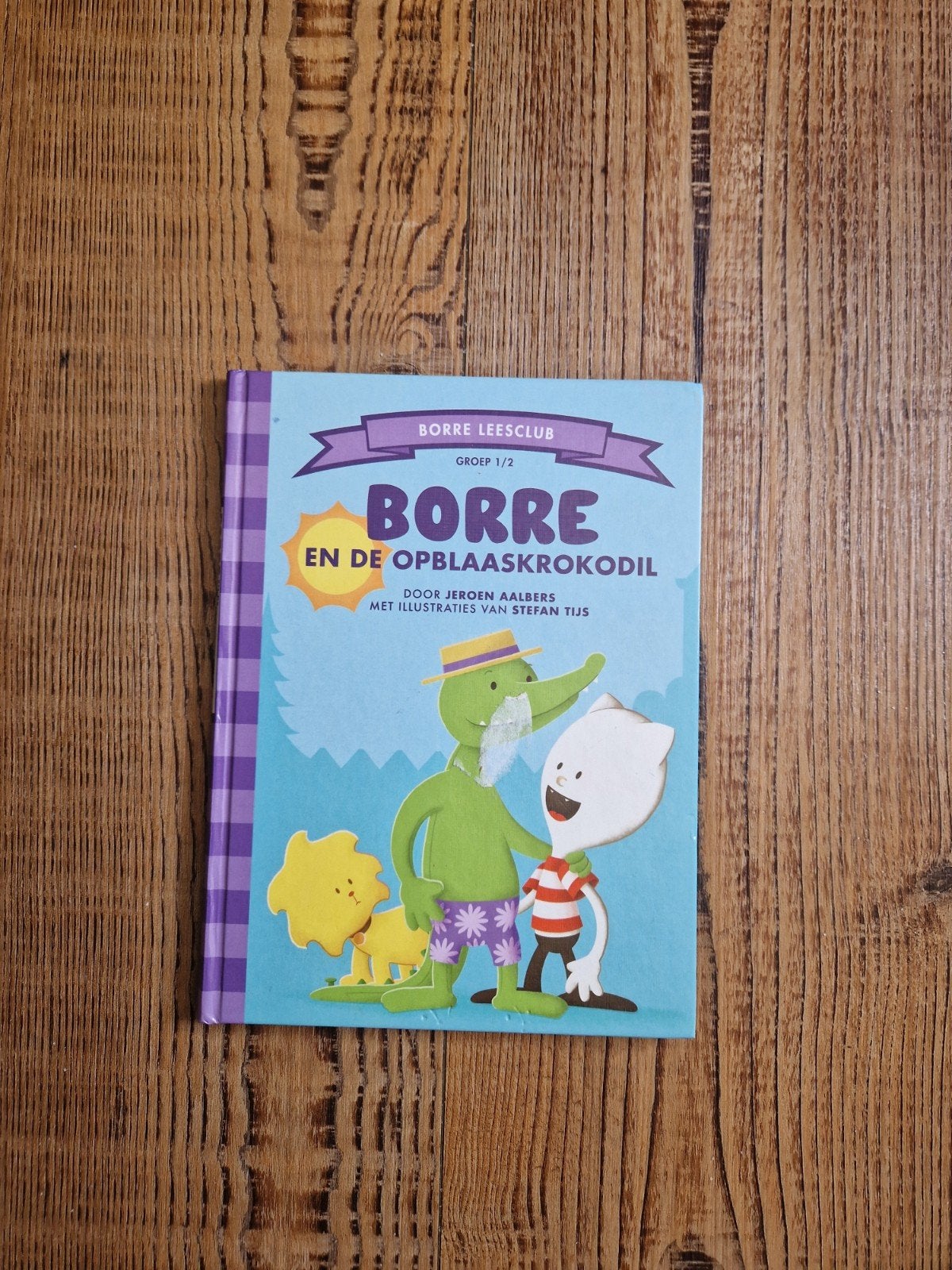 Borre en de opblaaskrokodil - Borre Leesclub, Ophalen, Zo goed als nieuw, Jeroen Aalbers, Fictie algemeen