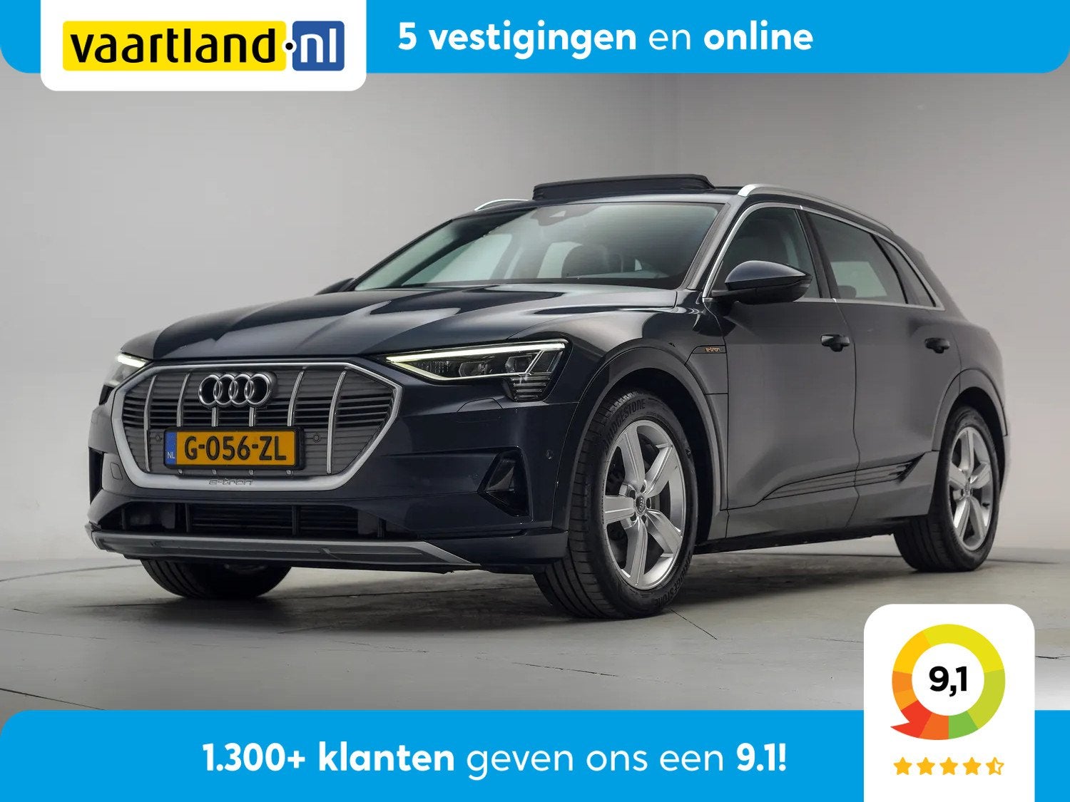 Audi e-tron 50 quattro Launch edition plus 71 kWh [ Panorama, Auto's, Automaat, 0 cilinders, 124 €/maand, Vierwielaandrijving
