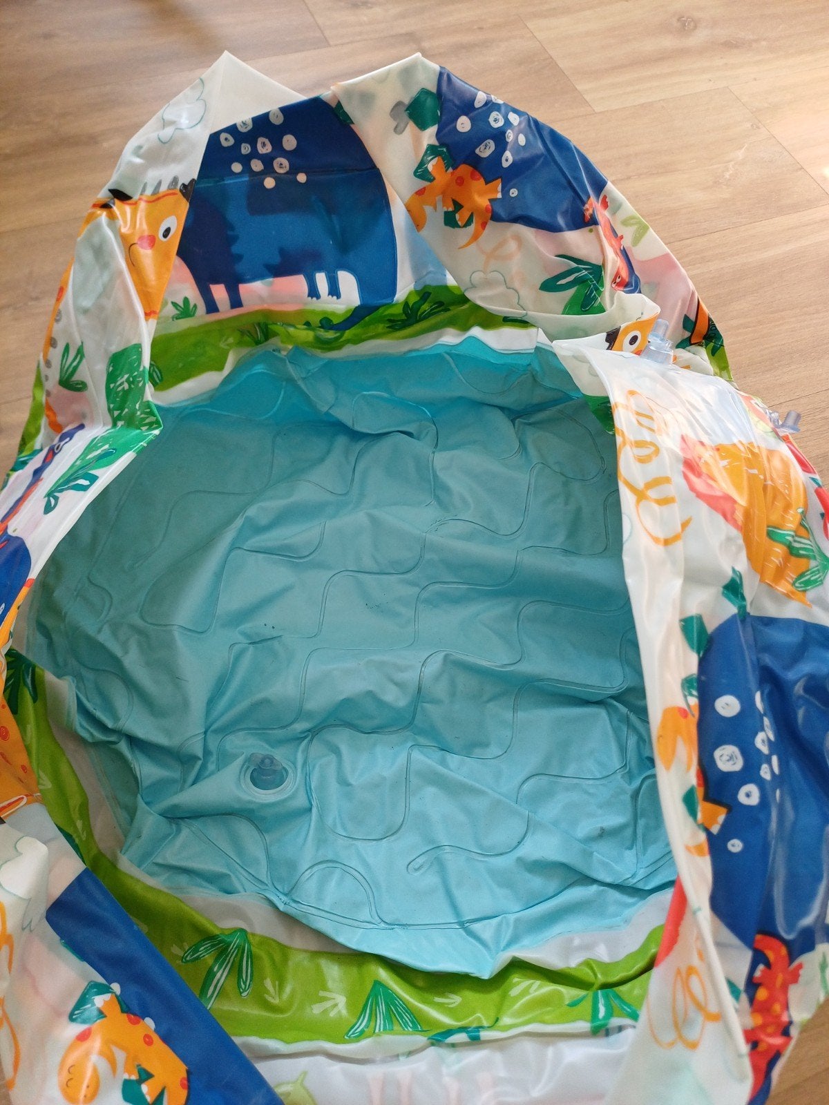 Baby Dino Opblaaszwembadje - Gebruikt maar Netjes, Tuin en Terras, Gebruikt, Minder dan 80 cm, Opblaaszwembad, Rond