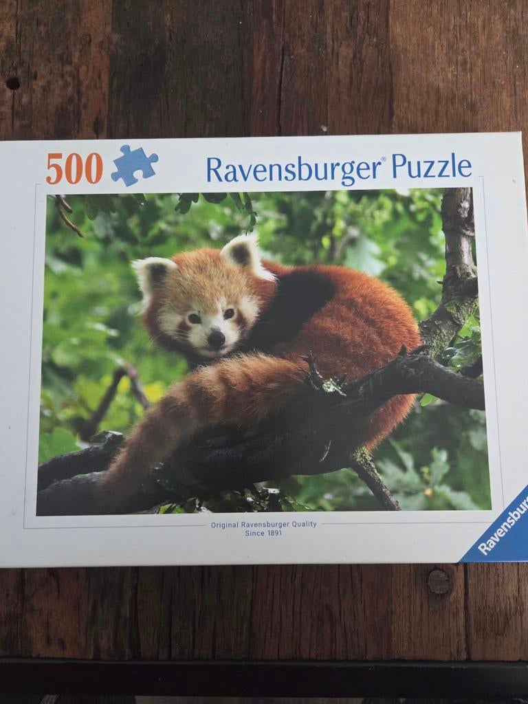 Puzzel rode panda, Ravensburger, Hobby en Vrije tijd, Denksport en Puzzels, Ophalen of Verzenden, 500 t/m 1500 stukjes
