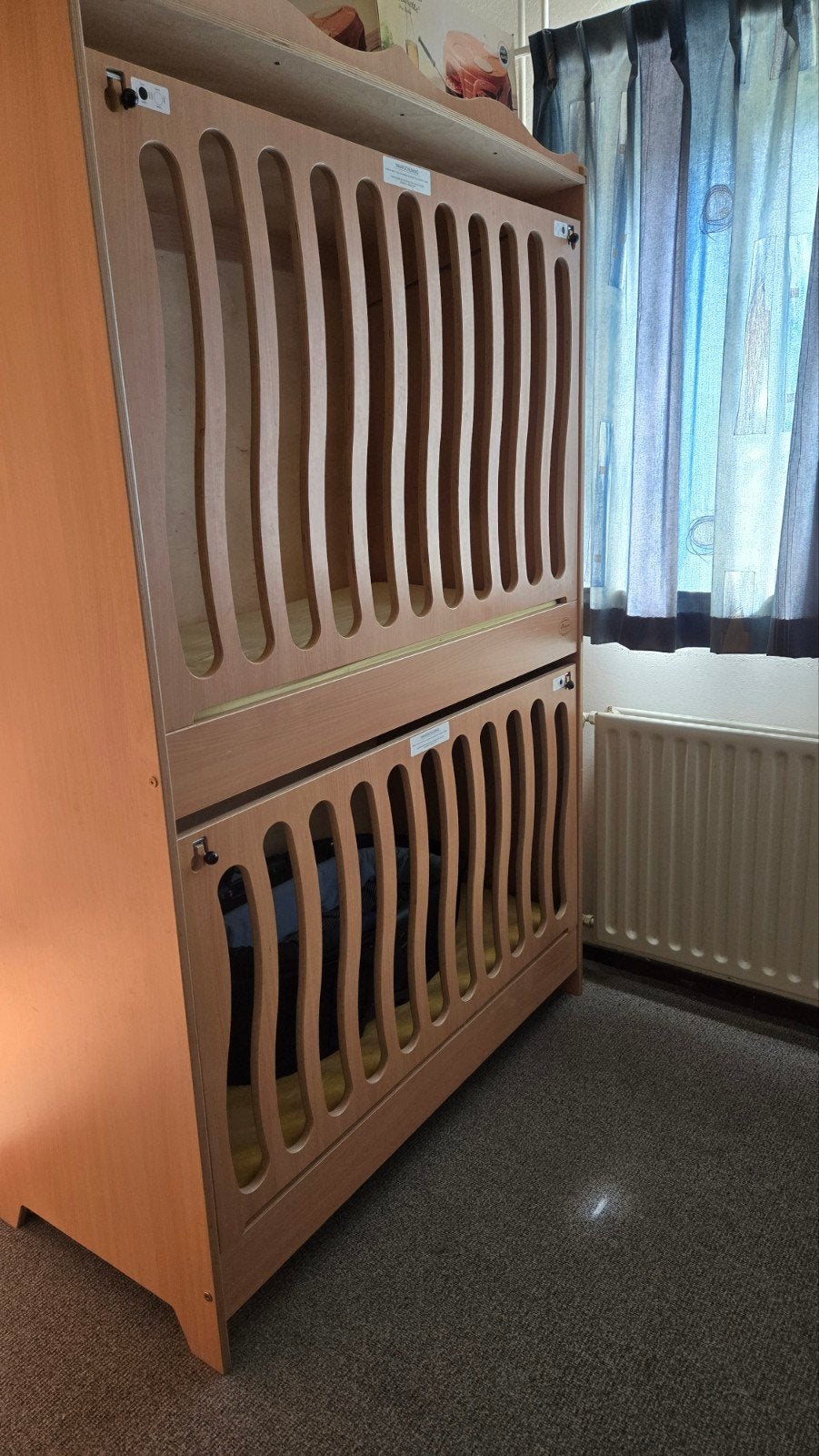 Duo ledikant, Ophalen, Zo goed als nieuw, Minder dan 140 cm, Minder dan 70 cm