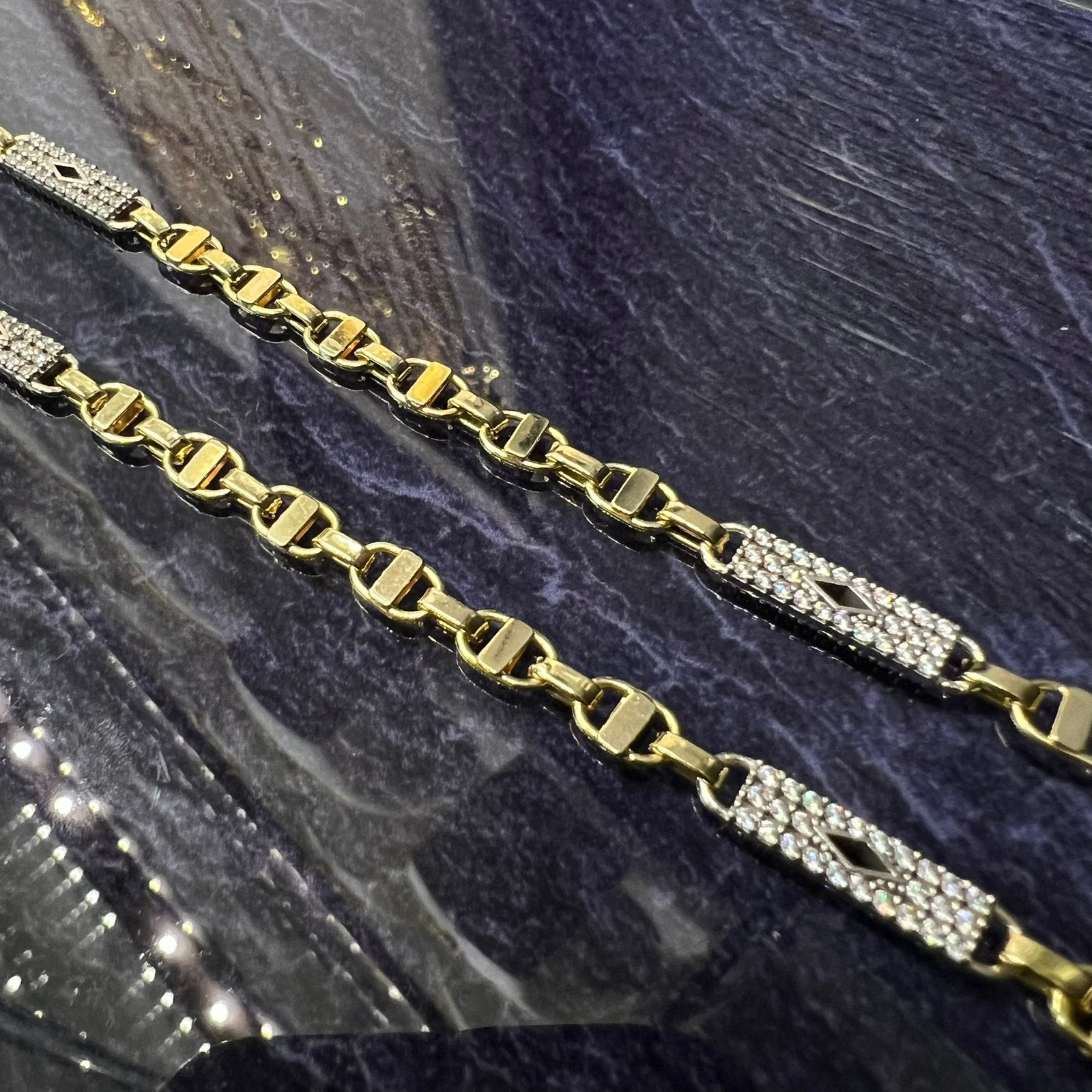 14 karaat gouden ketting kingsley schakel, Ophalen of Verzenden, Nieuw, Goud
