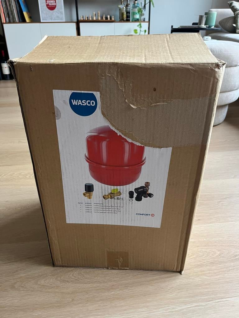 Wasco comfort expansievat rood 18 liter 1 bar, Minder dan 30 cm, Overige typen, Nieuw, Minder dan 60 cm