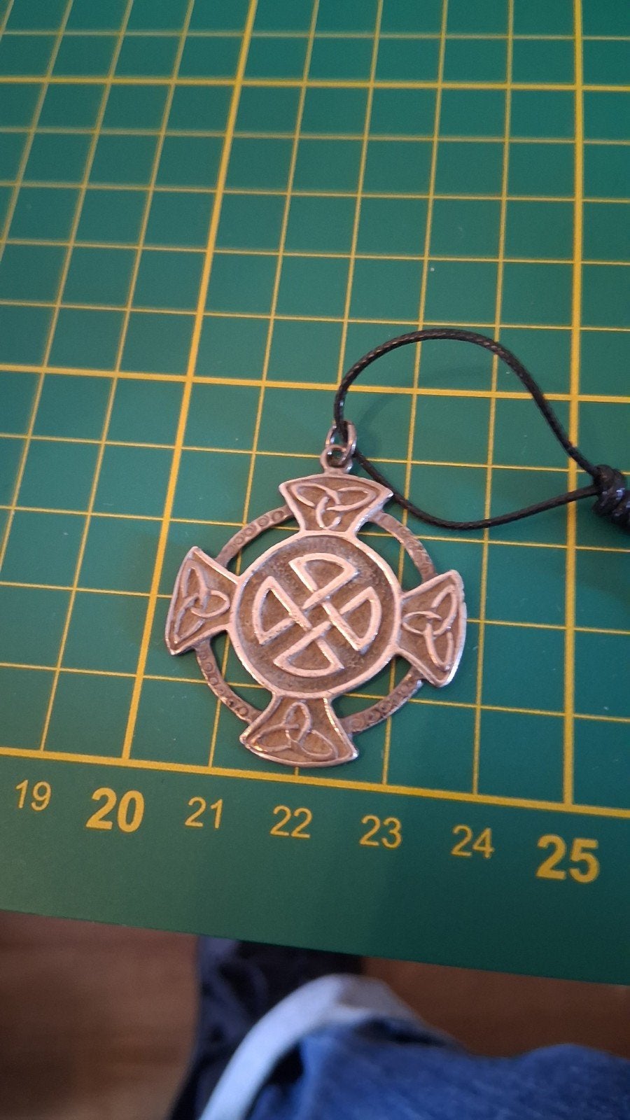 Zilveren Hanger met Keltisch Kruis Symbool, Gebruikt, Verzenden, Kruis of Symbool, Zilver
