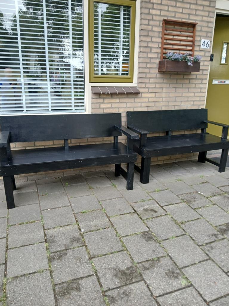 2 stuks tuinbanken, Ophalen of Verzenden, Nieuw, Hout