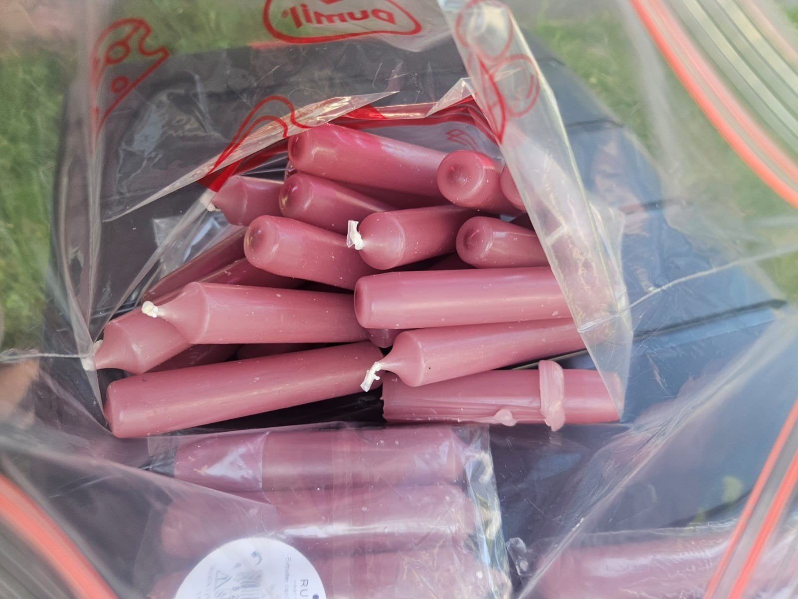 Roze kaarsen 38x, Ophalen of Verzenden, Roze