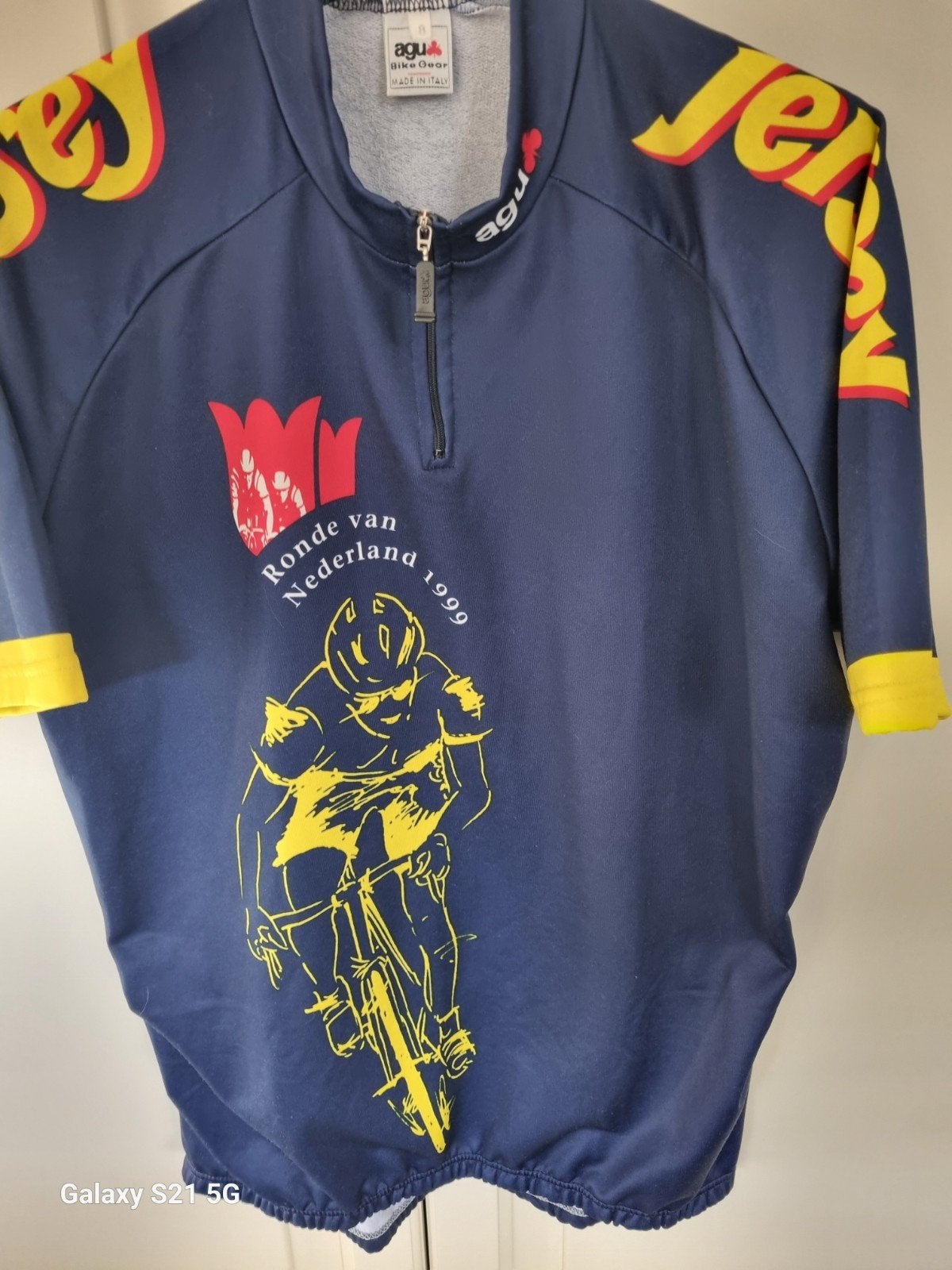 AGU Wielershirt Ronde van Nederland 1999 - Maat M, Fietsen en Brommers, Fietsaccessoires | Fietskleding, Ophalen