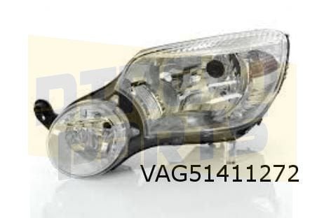 Skoda Yeti (-1/14) koplamp Rechts (-ml) OES! 5L1941018
