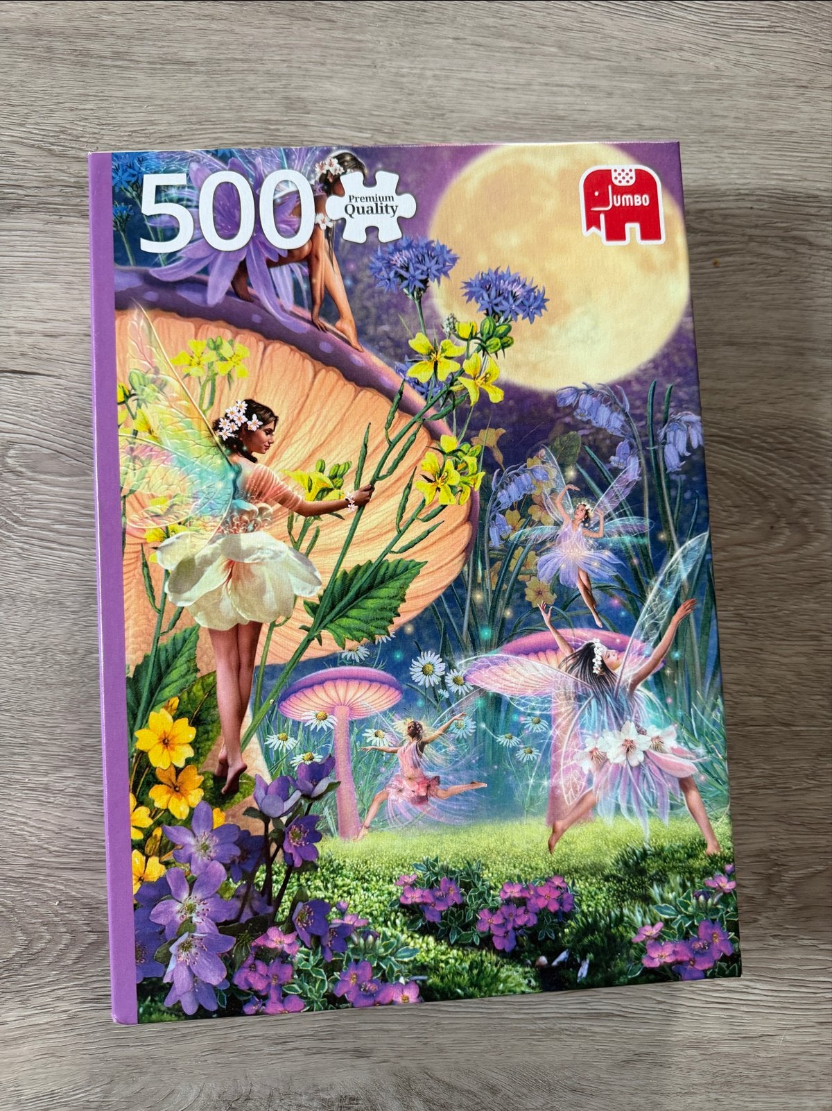 Jumbo Premium Quality Legpuzzel 500 stukjes - Feeën, Ophalen, 500 t/m 1500 stukjes, Zo goed als nieuw, Legpuzzel