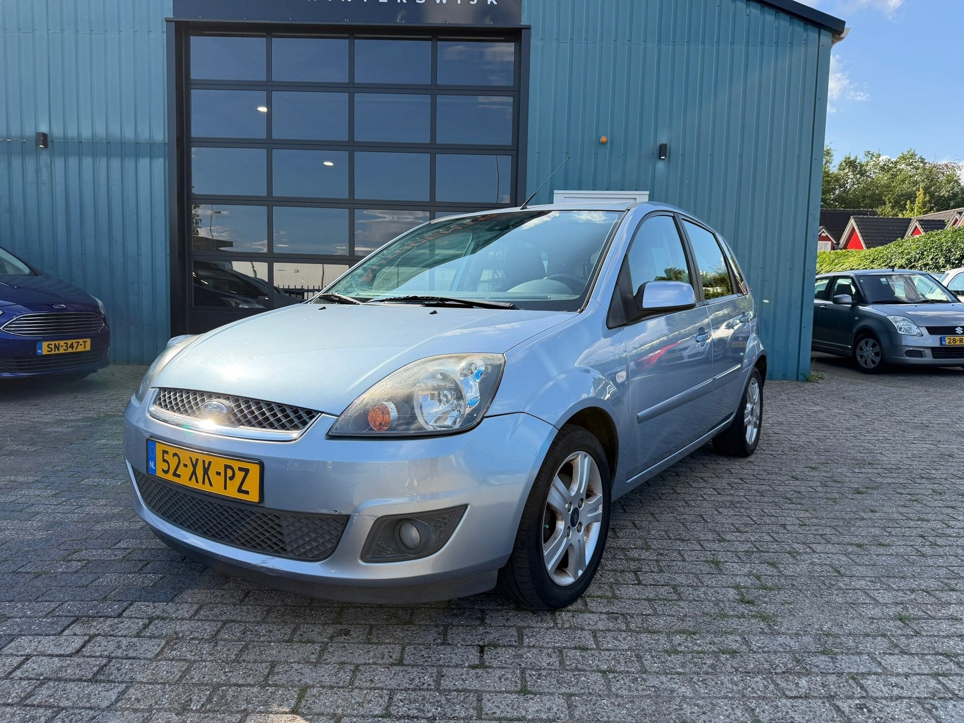 Ford Fiesta 1.3-8V Futura Apk Airco, Auto's, 1299 cc, 4 cilinders, Blauw, Origineel Nederlands