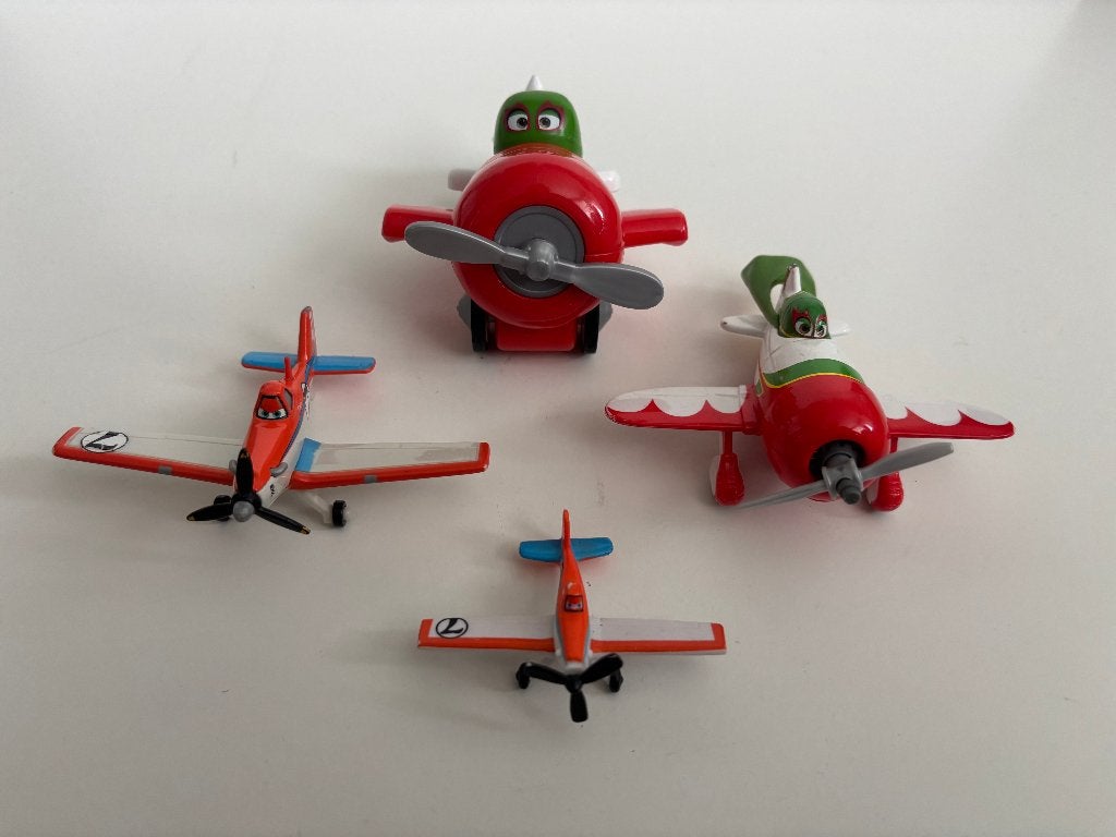 4 stuks:vliegtuigjes van planes - mattel voor planes fan!, Ophalen of Verzenden, Gebruikt