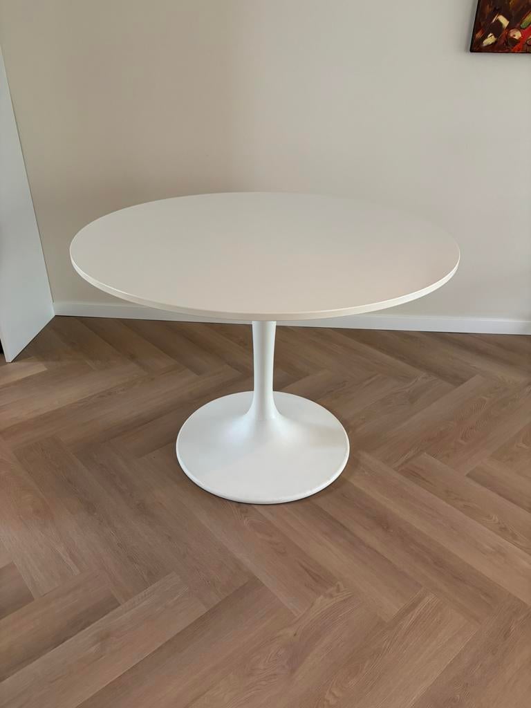 Ikea Docksta eettafel, Ophalen, 100 tot 150 cm, Rond, 50 tot 100 cm