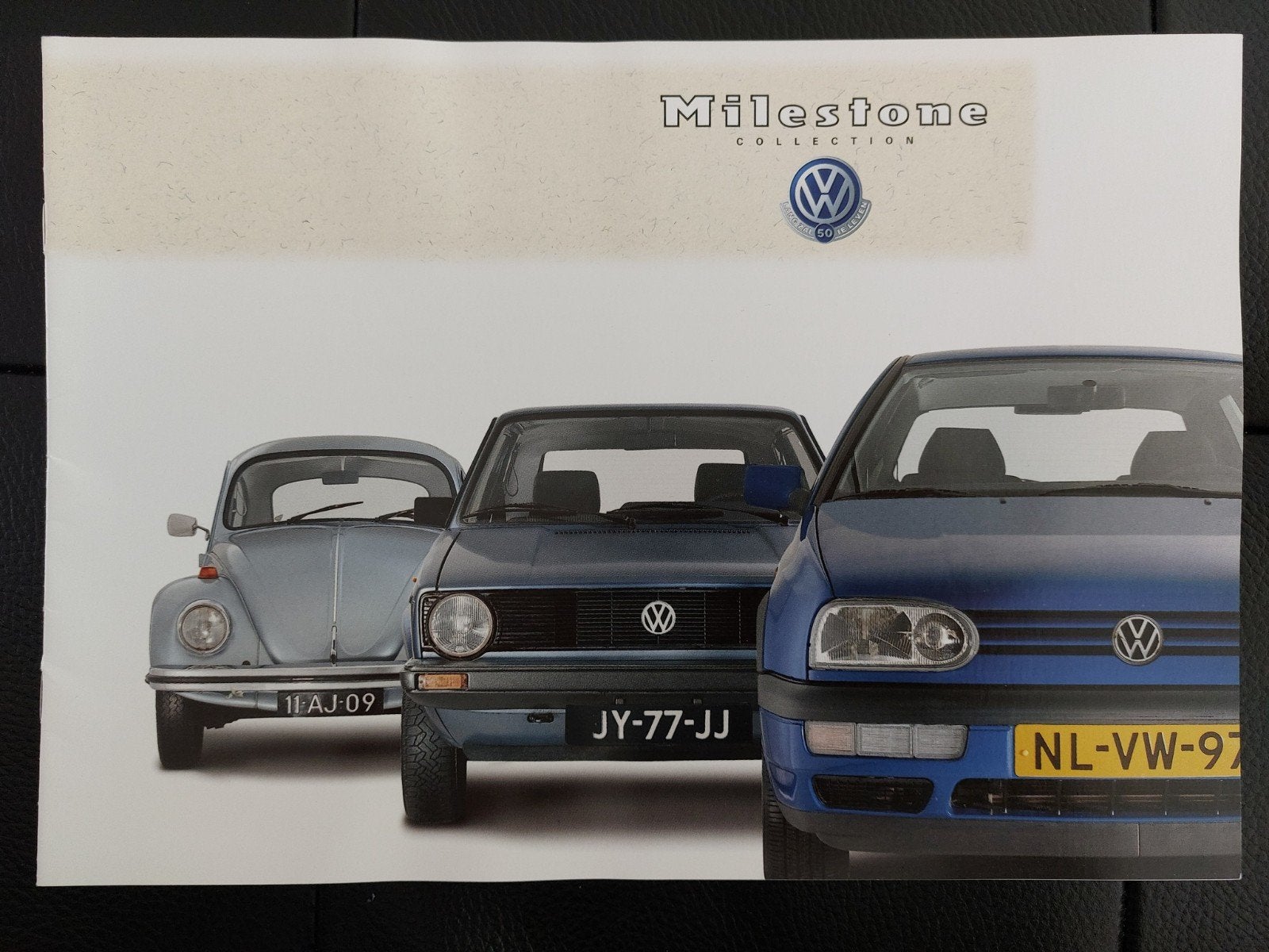 Volkswagen VW brochure folder Milestone Golf 3 Vento Polo, Ophalen of Verzenden, Zo goed als nieuw, Volkswagen