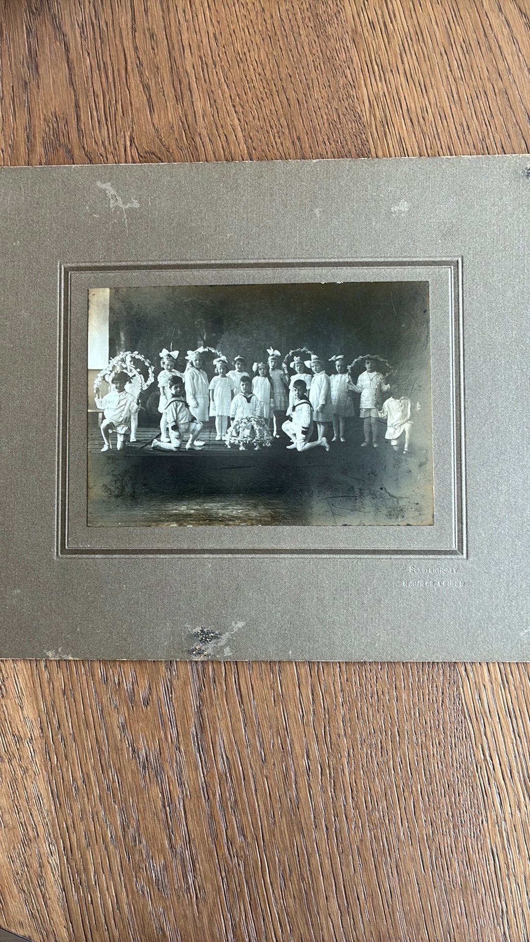 Klassefoto. Slegtenhorst Leiden.1925. 16 x 11,5 cm, Ophalen of Verzenden, Voor 1940, Gebruikt, Overige onderwerpen