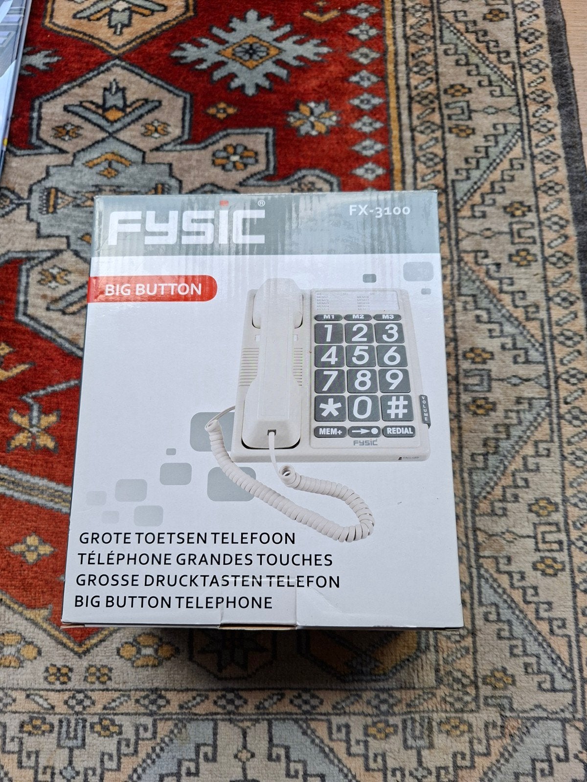 fysic big button  grote toetsen telefoon, Telecommunicatie, Ophalen, Nieuw, 1 handset