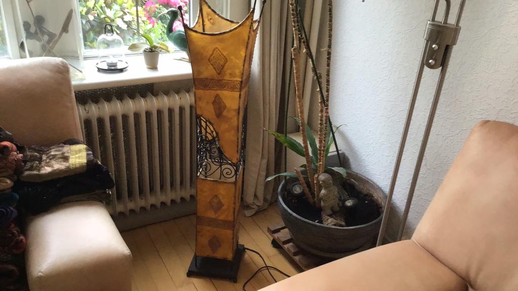 Marokkaanse henna lamp, Huis en Inrichting, Lampen | Hanglampen, Ophalen, 75 cm of meer