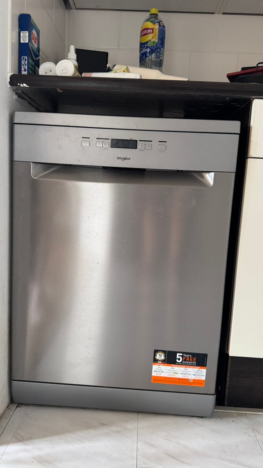 Whirlpool vaatwasser RVS – Zeer nette staat – €200, Witgoed en Apparatuur, Ophalen, Gebruikt, 60 cm of meer, 85 tot 90 cm