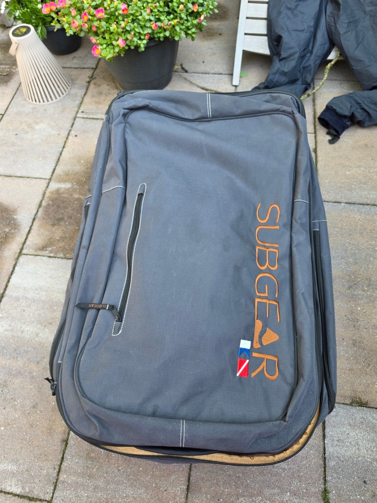 Grote Subgear duik/reis tas met wieltjes, Sieraden, Tassen en Uiterlijk, Koffers, Overige materialen, Wieltjes, Gebruikt, 45 tot 55 cm