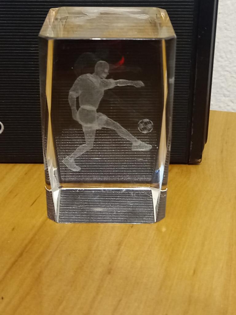 Glaskunst voetballer, Ophalen of Verzenden