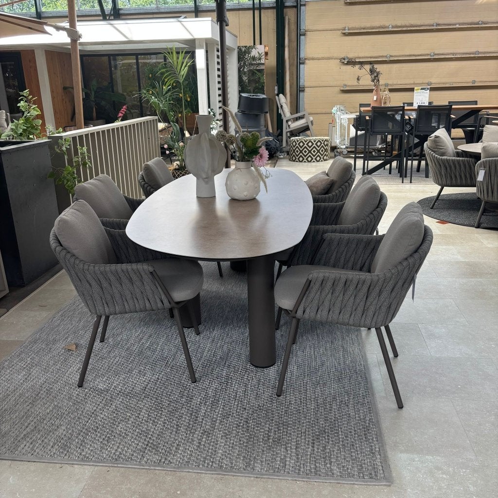 Cannes Tuinset | OP = OP, 6 zitplaatsen, Ophalen of Verzenden, Tuinset, Eettafel