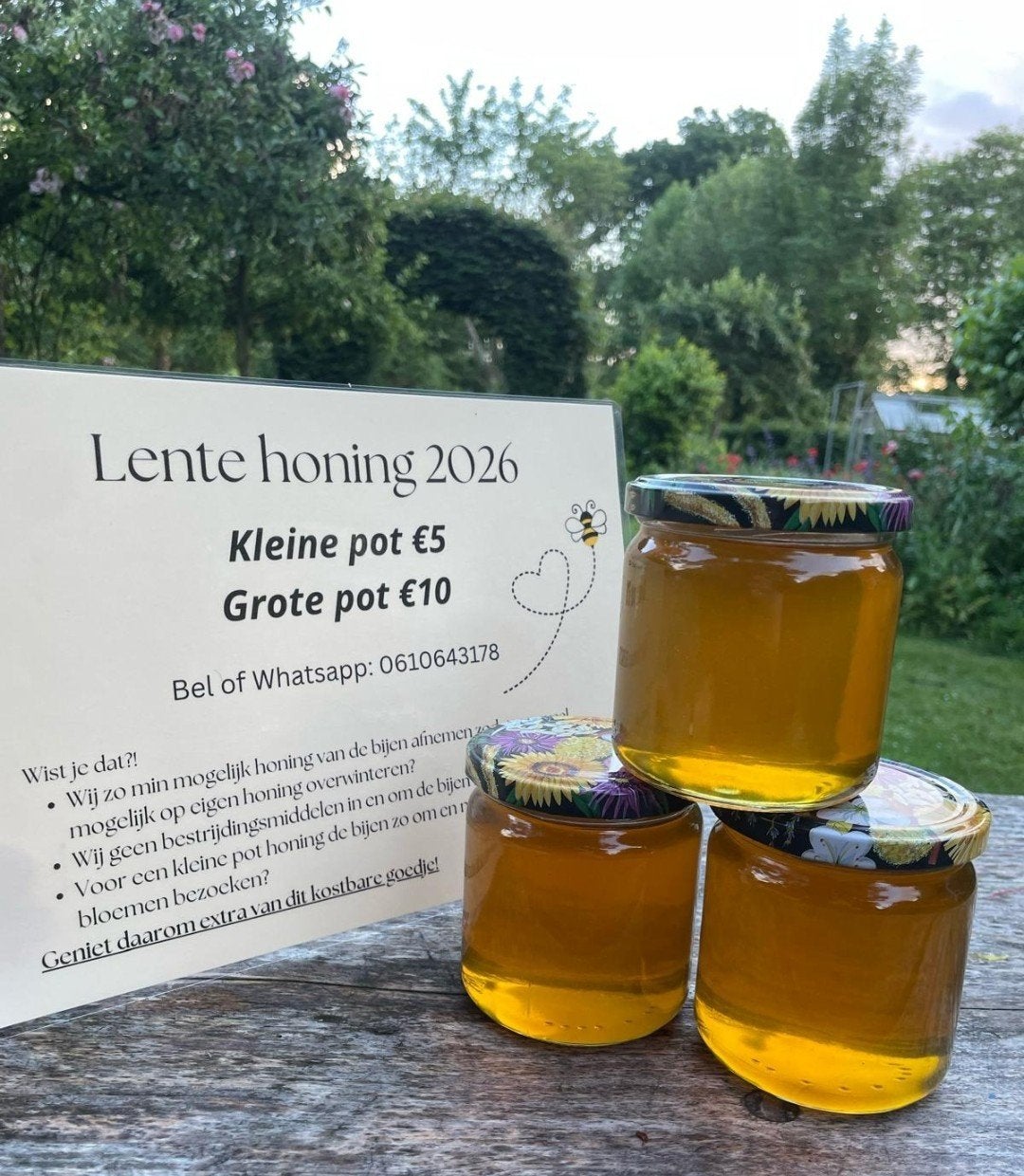 Lente honing 2026, Ophalen