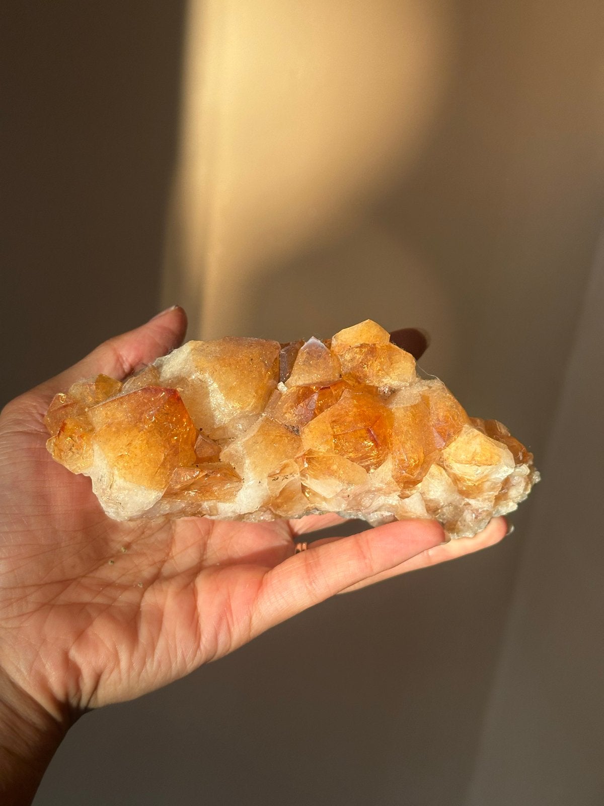 Prachtige Oranje Kwarts Cluster - Natuurlijke Citrien, Ophalen, Nieuw